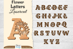 Flower Letters Alphabet Laser Cut File BUNDLES Product Image 1