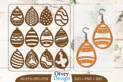Happy Easter Egg Earrring Lasercut BUNDLES 12 DESIGNS Product Image 1