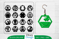 St Patrick&#039;s Day Earrings LaserCut File BUNDLE Product Image 1