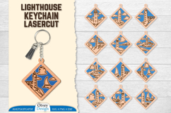 Lighthouse Keychain Lasercut BUNDLES Product Image 1