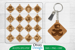 Keychain St Patrick&#039;s Day Lasercut BUNDLES Product Image 1