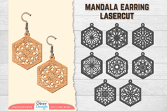 Mandala Earring Lasercut BUNDLES Product Image 1