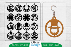 St Patrick&#039;s Day Earrings LaserCut File BUNDLE Product Image 1