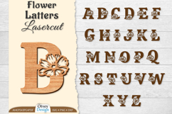 Flower Letters Alphabet Laser Cut File BUNDLES Product Image 1