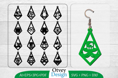 St Patrick&#039;s Day Earrings LaserCut File BUNDLE Product Image 1