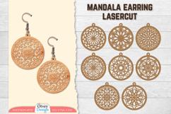 Mandala Earring Lasercut BUNDLES Product Image 1
