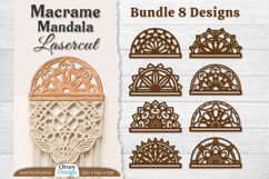 Macrame Frame Mandala Lasercut BUNDLES Product Image 1