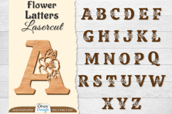 Flower Letters Alphabet Laser Cut File BUNDLES Product Image 1