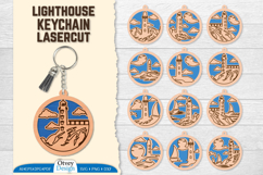 Lighthouse Keychain Lasercut | Ornament Lasercut BUNDLES Product Image 1
