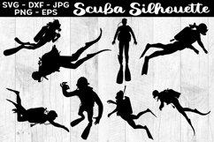 Scuba Silhouettes Scuba SVG EPS PNG Product Image 1