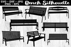 Bench Silhouettes Bench SVG EPS PNG Product Image 1
