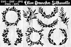 Olive Branches Silhouettes Olive Branches SVG EPS PNG Product Image 1