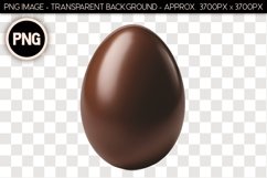Chocolate Easter Egg PNG Isolated Object Product Image 1