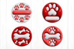 Christmas Ornaments Dog PNG. 3D Inflated Dog Sign Product Image 2