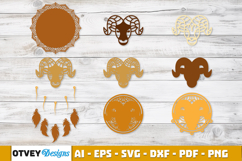 3D Zodiac Dream Catcher Ornaments Lasercut Product Image 2