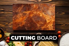 Orange Marble Cutting Board Sublimation Product Image 1