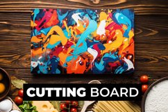 Multicolor Paint Cutting Board sublimation Product Image 1