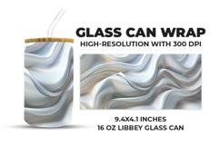 Silver Silk Glass Can Wrap Product Image 1