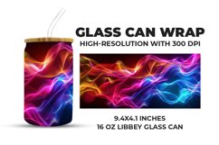 Neon Lights Glass Can Wrap Product Image 1
