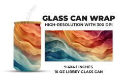 Colorful Abstract Glass Can Wrap Product Image 1