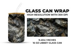 Rock Surface Glass Can Wrap Product Image 1