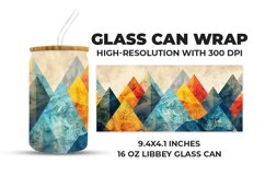 Mountains Glass Can Wrap Product Image 1