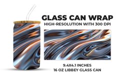 Silver Liquid Glass Can Wrap Product Image 1