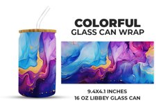Colorful Glass Can Wrap Product Image 1