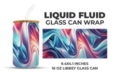 Liquid Fluid Glass Can Wrap Product Image 1