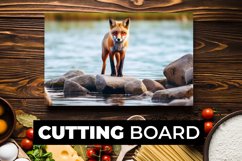 Fox Cutting Board sublimation Product Image 1