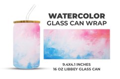 Watercolor Glass Can Wrap Product Image 1