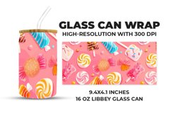 Colorful Candy Glass Can Wrap Product Image 1