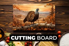 Turkey Cutting Board Sublimation Product Image 1