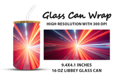 Motion Lighting Effect Glass Can Wrap Product Image 1