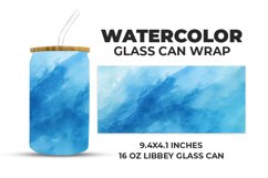 Watercolor Glass Can Wrap Product Image 1