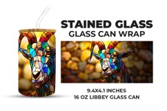 Goat Stained Glass Glass Can Wrap Product Image 1