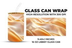 Golden Abstract Glass Can Wrap Product Image 1