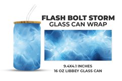 Flash Bolt Storm Glass Can Wrap Product Image 1