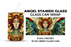Angel Stained Glass Glass Can Wrap Product Image 1