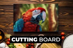 Parrots Cutting Board Sublimation Product Image 1