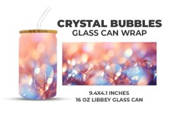 Crystal Bubbles Glass Can Wrap Product Image 1