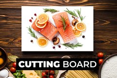 Raw Fish Cutting Board sublimation Product Image 1