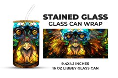 Monkey Stained Glass Glass Can Wrap Product Image 1