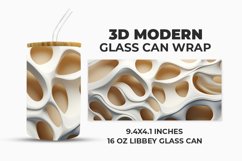 3D Modern Glass Can Wrap Product Image 1