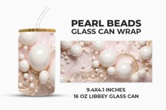 Pearl Beads Glass Can Wrap Product Image 1