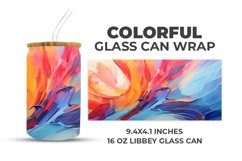 Colorful Glass Can Wrap Product Image 1