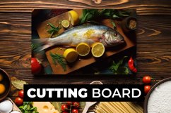 Fish Cutting Board sublimation Product Image 1