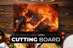Burning Coals Cutting Board sublimation Product Image 1