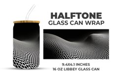 Halftone Glass Can Wrap Product Image 1