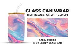 Colorful Liquid Glass Can Wrap Product Image 1